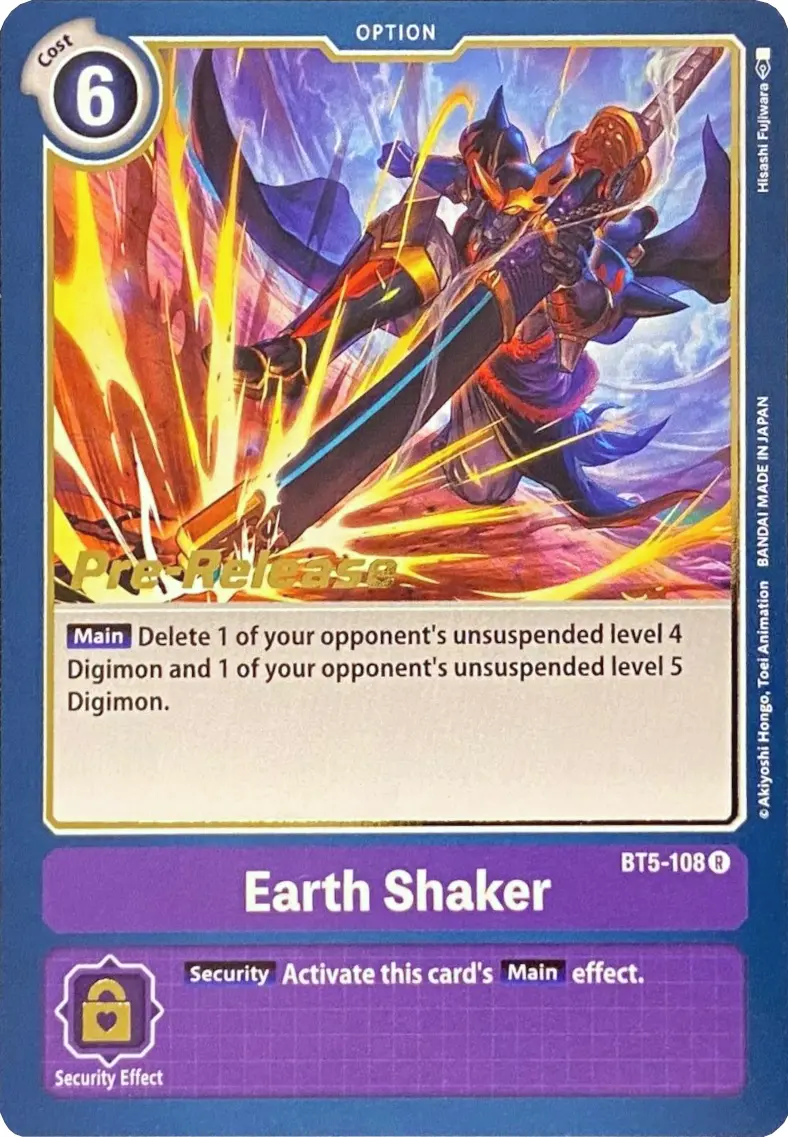 Earth Shaker [Bt5-108] [Battle Of Omni Pre-Release Promos] 1