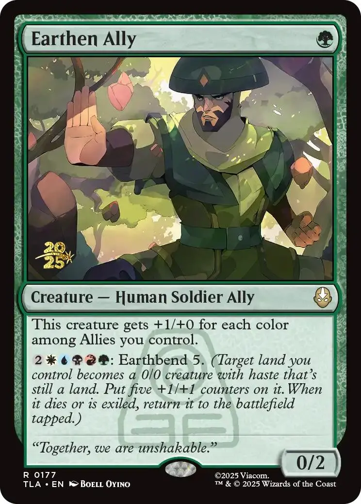 Earthen Ally [Avatar: The Last Airbender Prerelease Cards] 1