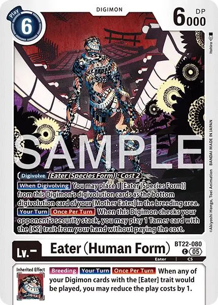 Eater [Bt22-080] (Human Form) [Cyber Eden] 1