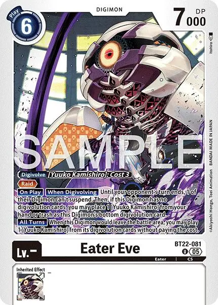 Eater Eve [Bt22-081] [Cyber Eden] 1