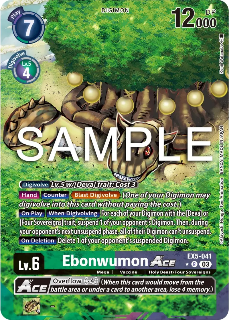 Ebonwumon Ace [Ex5-041] (Alternate Art) [Animal Colosseum] 1