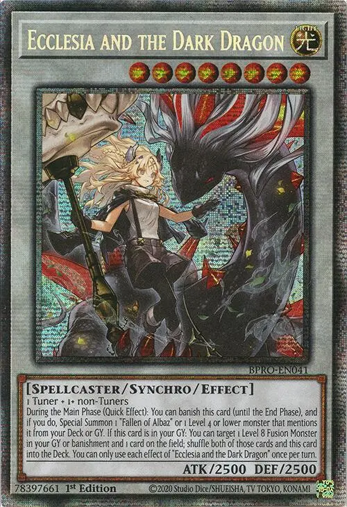 Ecclesia And The Dark Dragon (Starlight Rare) [Bpro-En041] Starlight Rare 1