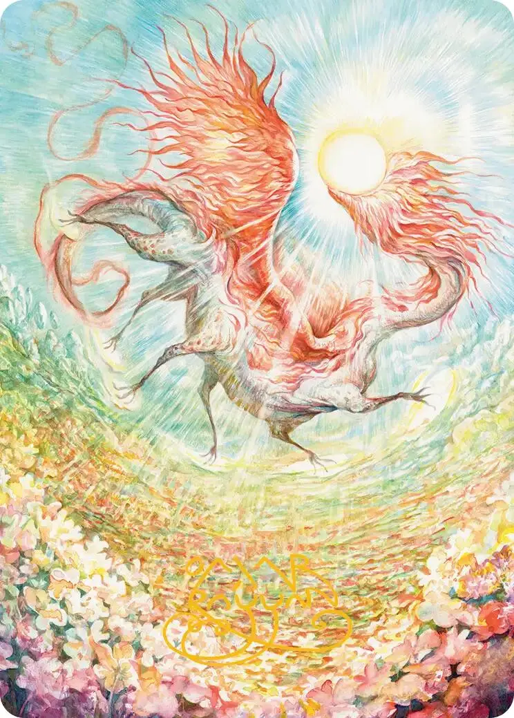 Eirdu, Carrier Of Dawn Art Card (Gold-Stamped Signature) [Lorwyn Eclipsed Art Series] 1
