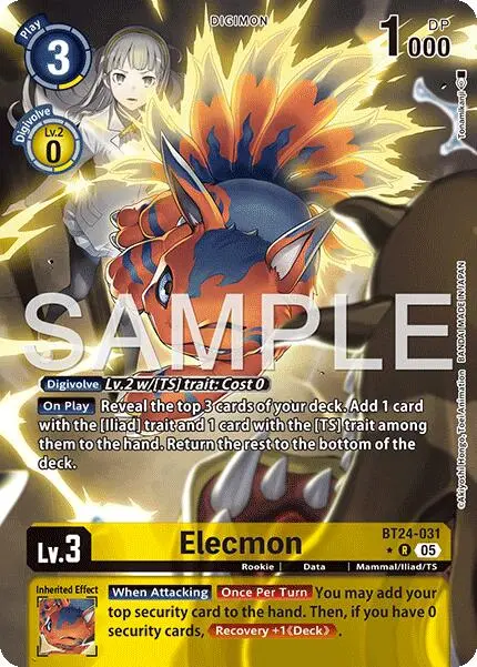 Elecmon [Bt24-031] (Alternate Art) [Time Stranger] 1