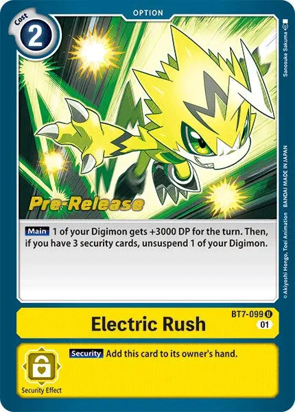 Electric Rush [Bt7-099] [Next Adventure Pre-Release Cards] 1