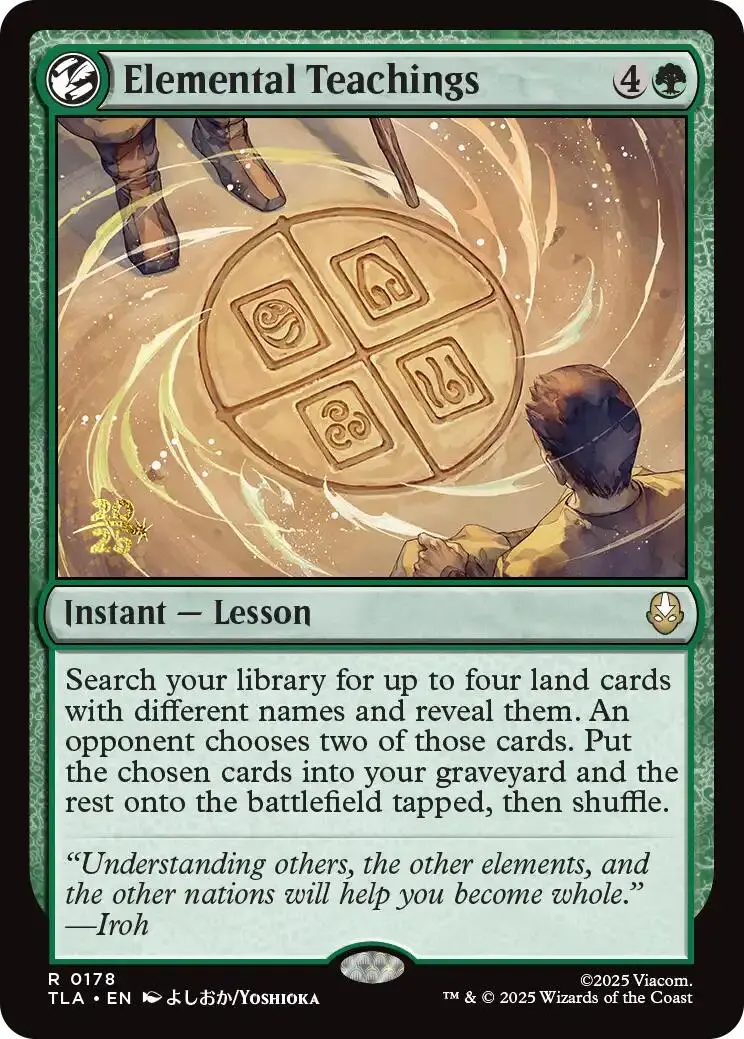 Elemental Teachings [Avatar: The Last Airbender Prerelease Cards] 1