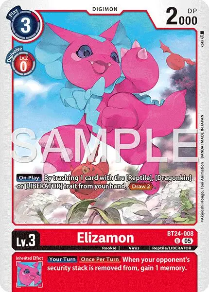 Elizamon [Bt24-008] [Time Stranger] 1
