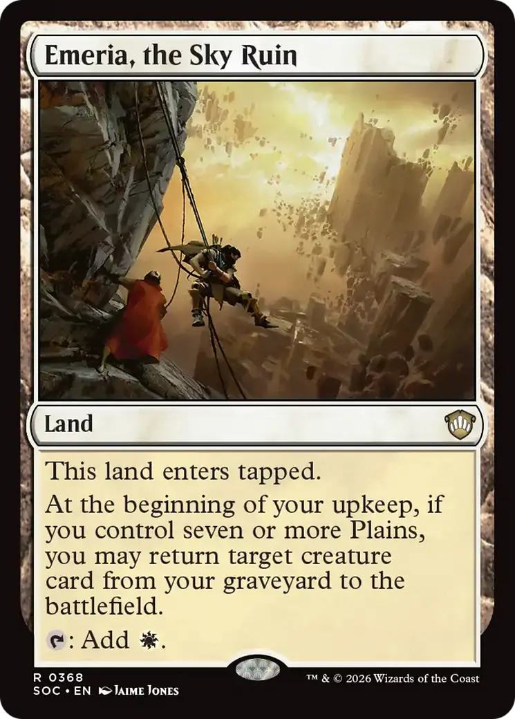 Emeria, The Sky Ruin [Secrets Of Strixhaven Commander] 1