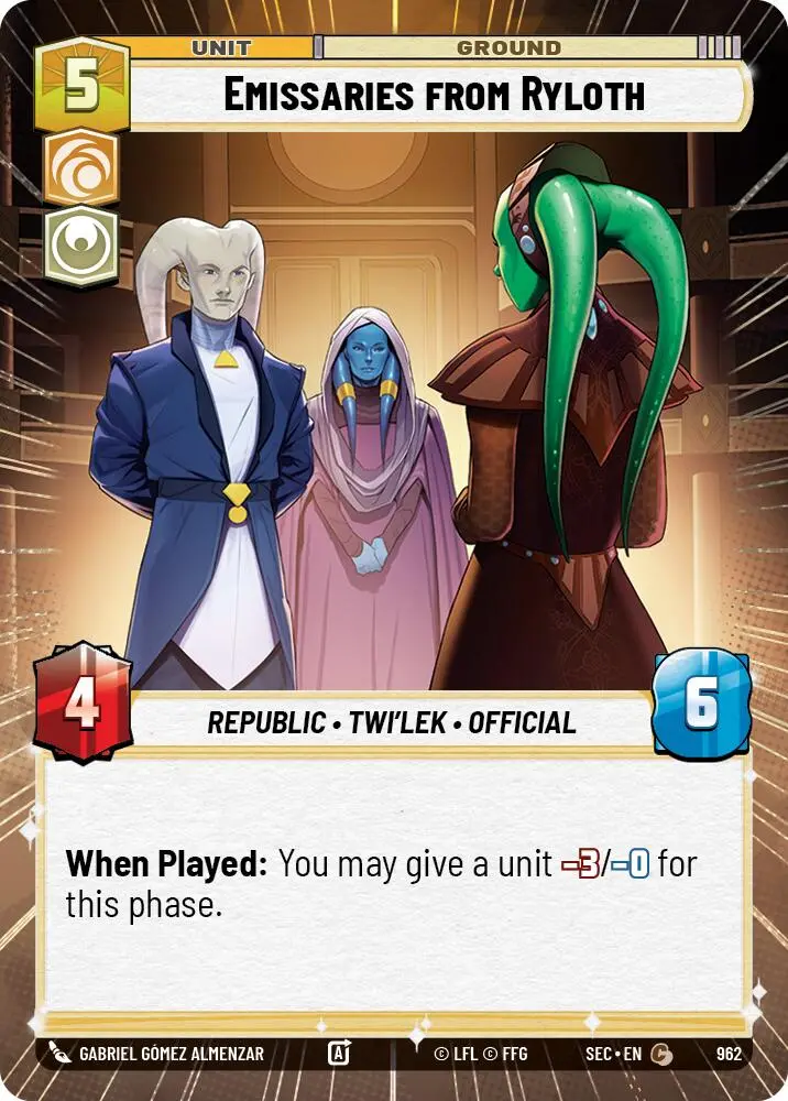 Emissaries From Ryloth (962) (Hyperspace Foil) (962) [Secrets Of Power] 1