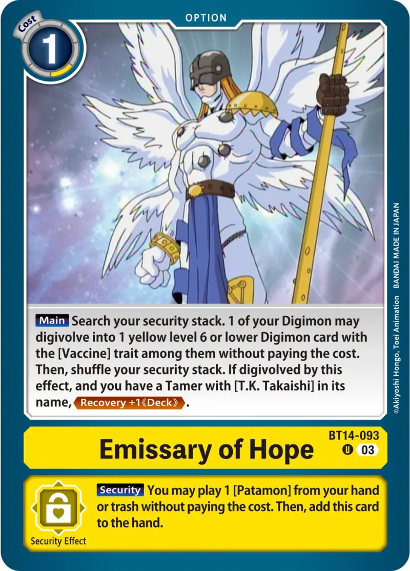 Emissary Of Hope [Bt14-093] [Blast Ace] 1