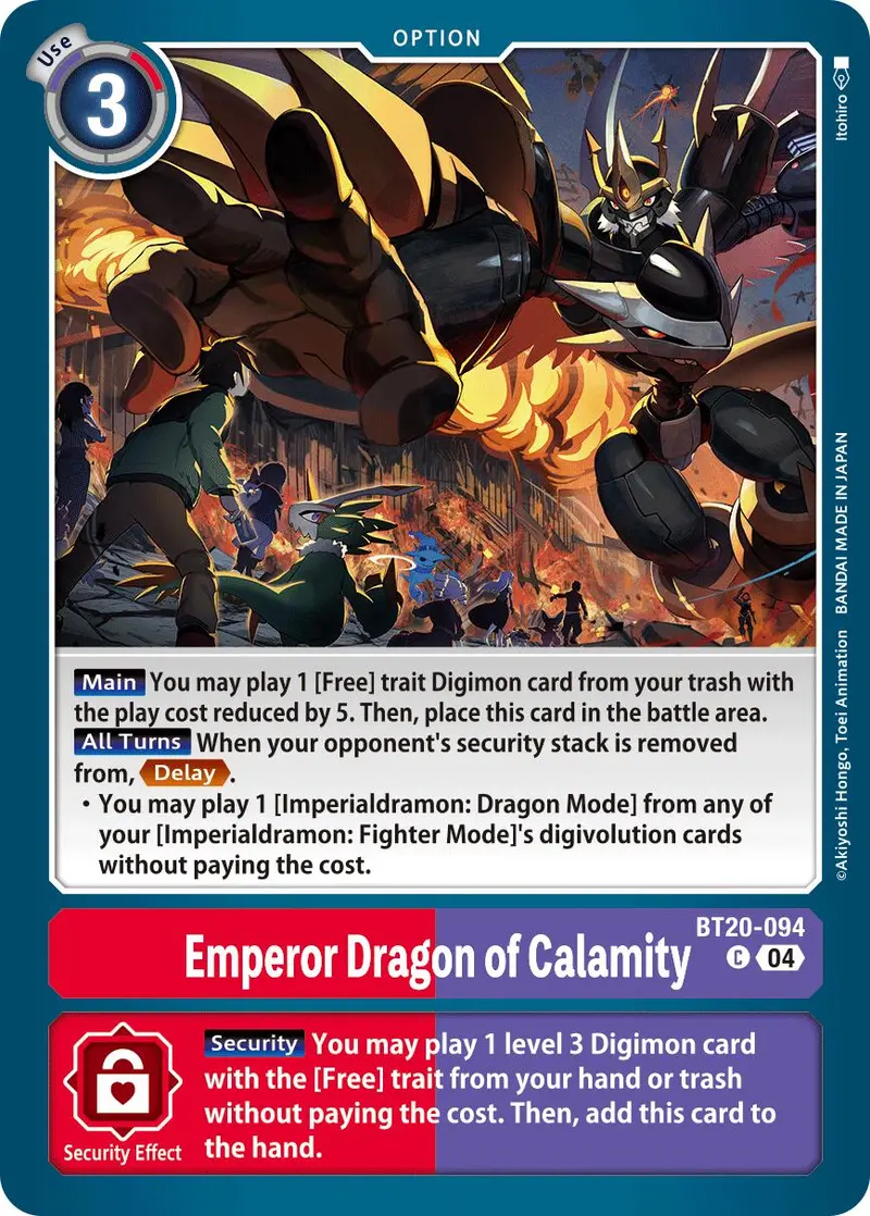Emperor Dragon Of Calamity [Bt20-094] [Release Special Booster Ver.2.5] 1