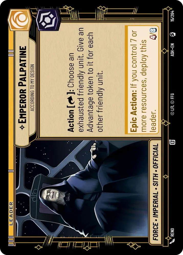 Emperor Palpatine - According To My Design (15/264) (15/264) [Ashes Of The Empire] 1