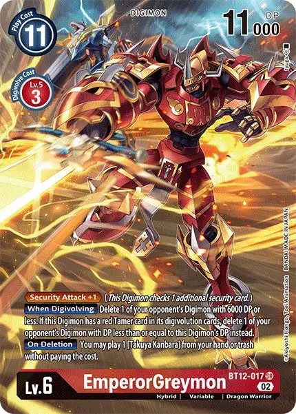 Emperorgreymon [Bt12-017] (Alternate Art) [Across Time] 1