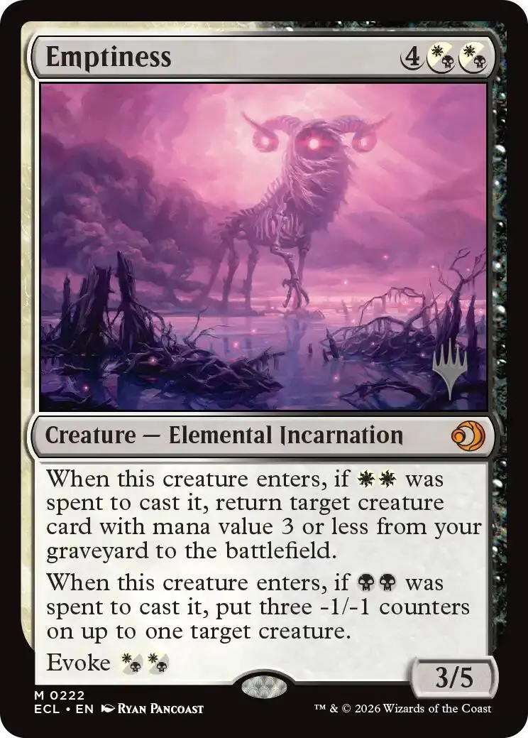 Emptiness [Lorwyn Eclipsed Promos] 1