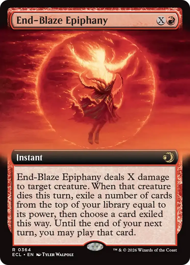 End-Blaze Epiphany (Extended Art) [Lorwyn Eclipsed] 1