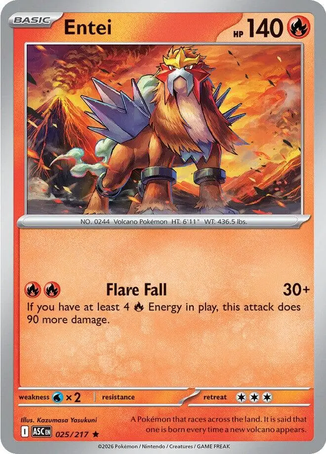 Entei (025/217) [Mega Evolution: Ascended Heroes] 1