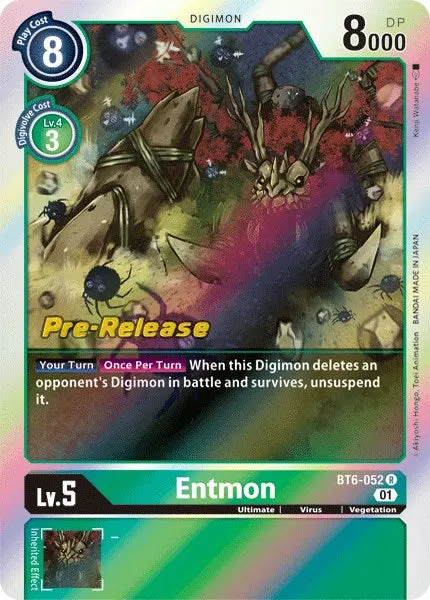 Entmon [Bt6-052] [Double Diamond Pre-Release Cards] 1