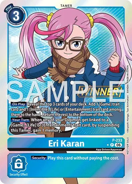 Eri Karan [P-233] (Store Tournament 2026 Vol. 2 Winner Pack) [Promotional Cards] 1
