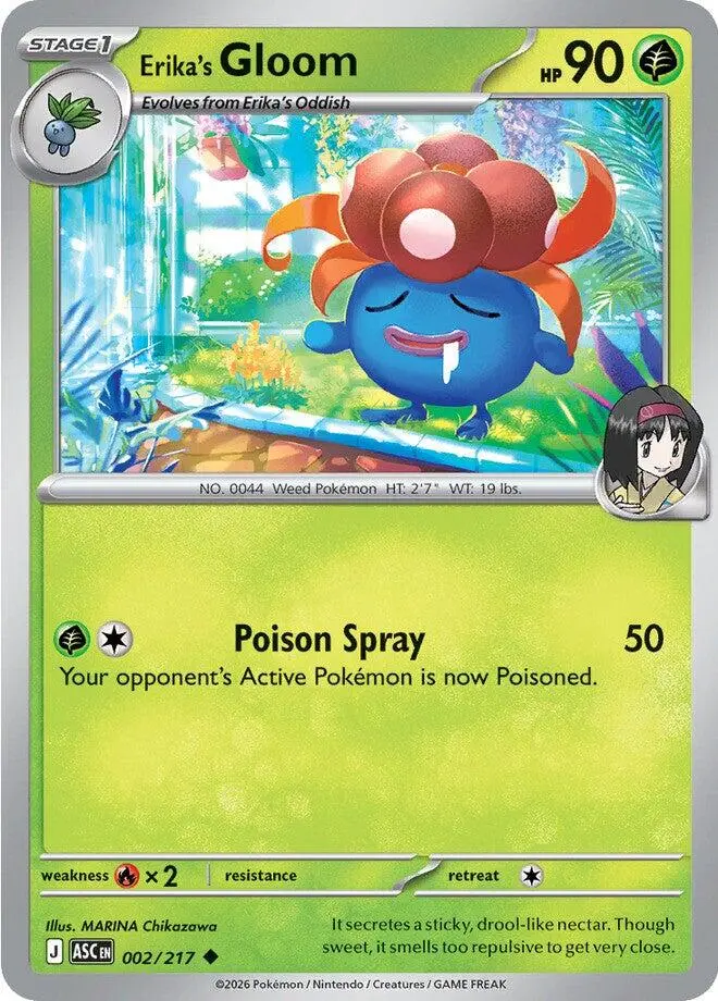 Erika's Gloom (002/217) [Mega Evolution: Ascended Heroes] 1