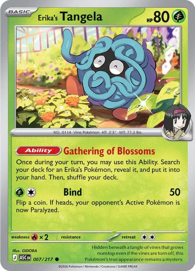 Erika's Tangela (007/217) [Mega Evolution: Ascended Heroes] 1