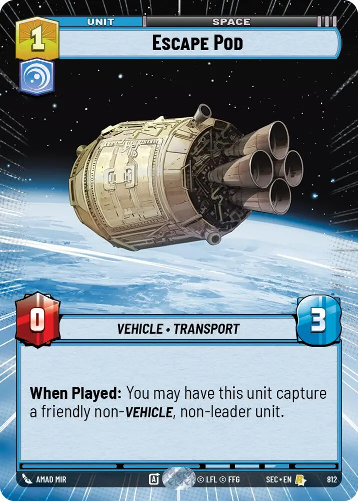 Escape Pod (812) (Hyperspace Foil) (812) [Secrets Of Power] 1