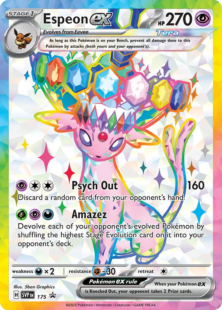 Espeon Ex (Svp 175) [Scarlet & Violet: Black Star Promos] 1