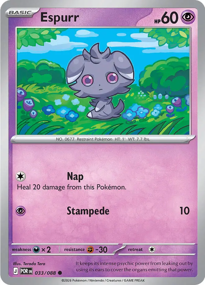 Espurr (033/088) [Mega Evolution: Perfect Order] 1