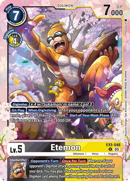 Etemon [Ex5-048] (Regulation Battle Vol. 1) [Animal Colosseum Promos] 1