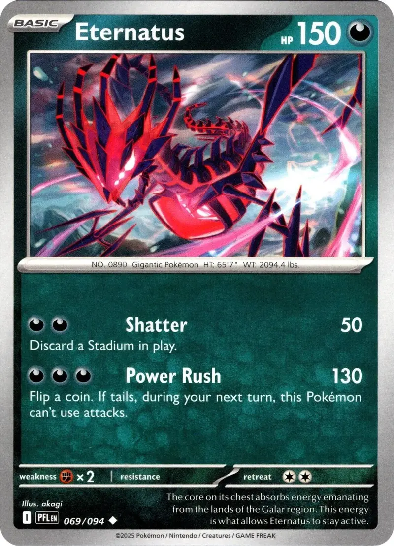 Eternatus (069/094) (Reverse Holo) [Mega Evolution: Phantasmal Flames] 1