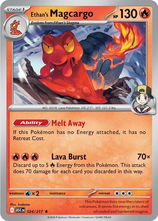 Ethan's Magcargo (024/217) [Mega Evolution: Ascended Heroes] 1