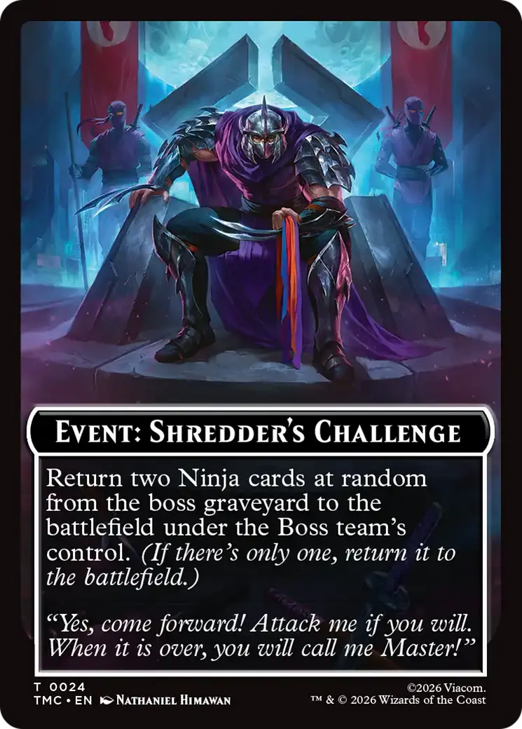 Event: Shredder's Challenge [Teenage Mutant Ninja Turtles Commander Tokens] 1
