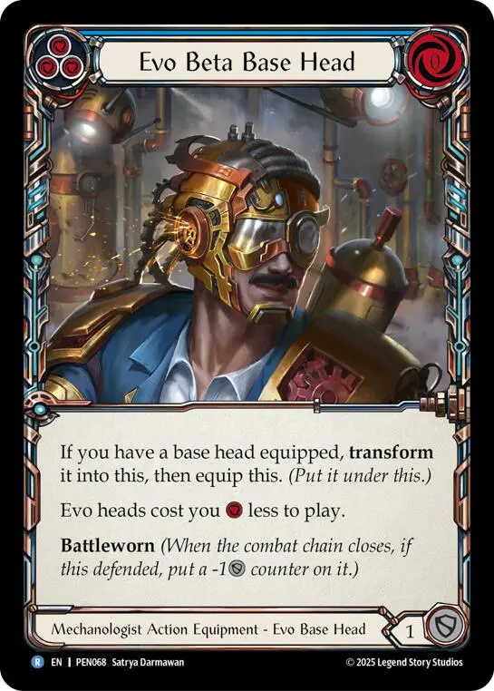 Evo Beta Base Head (Blue) (Regular) [Pen068] (Compendium Of Rathe) 1