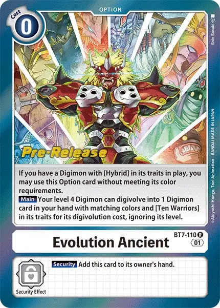 Evolution Ancient [Bt7-110] [Next Adventure Pre-Release Cards] 1