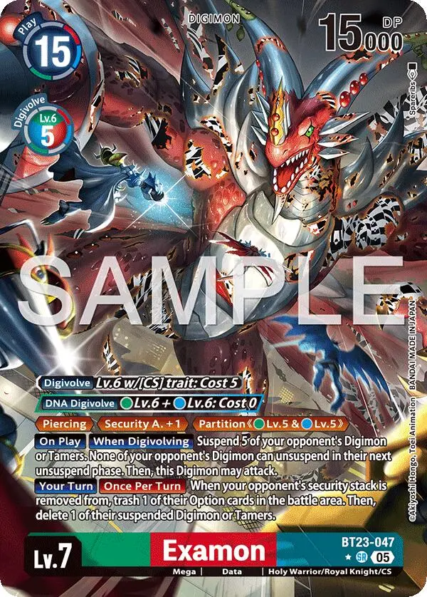 Examon [Bt23-047Sr] (Alternate Art) [Hackers' Slumber] 1