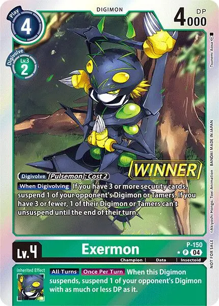 Exermon [P-150] (Store Tournament 2024 Jul. – Sep. Winner Pack) [Promotional Cards] 1
