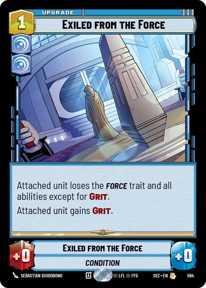 Exiled From The Force (564) (Foil) (564) [Secrets Of Power] 1