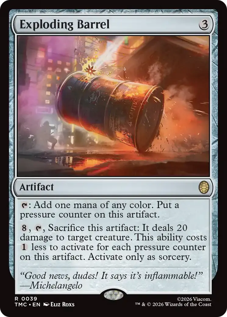 Exploding Barrel [Teenage Mutant Ninja Turtles Commander] 1