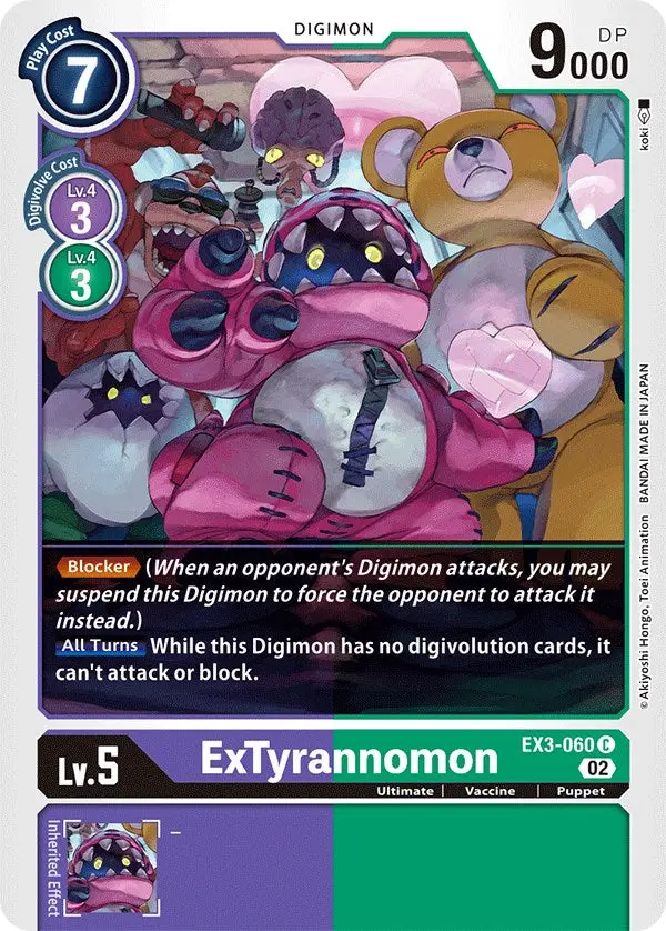 Extyrannomon [Ex3-060] [Draconic Roar] 1