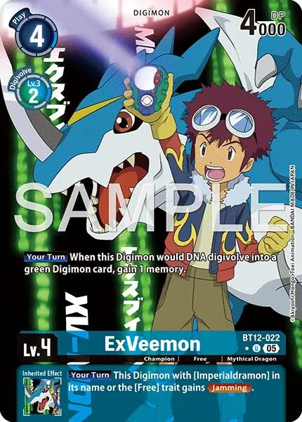 Exveemon [Bt12-022] (Alternate Art) [Advanced Booster Digimon Generation] 1