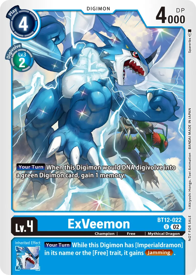 Exveemon [Bt12-022] (Nycc 2023 Demo Deck) [Across Time] 1