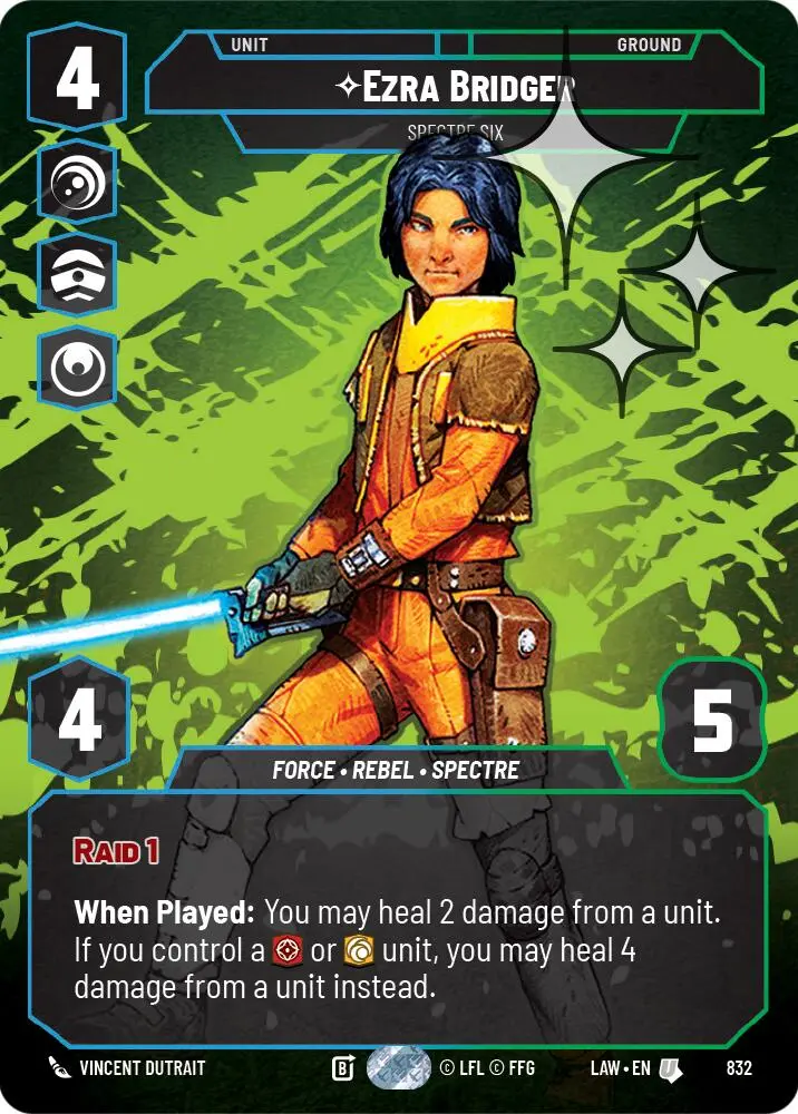 Ezra Bridger - Spectre Six (Prestige Foil) (832) (832) [A Lawless Time] 1