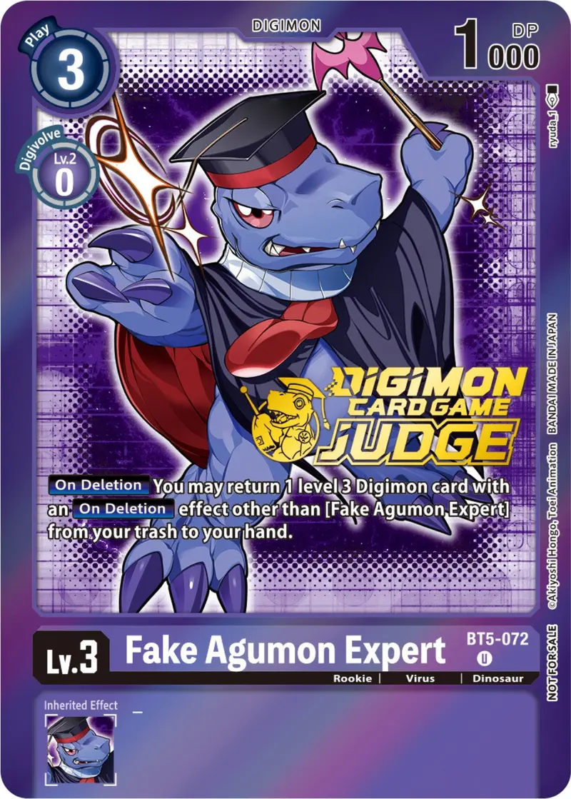 Fake Agumon Expert [Bt5-072] (Judge Pack 4) [Battle Of Omni Promos] 1