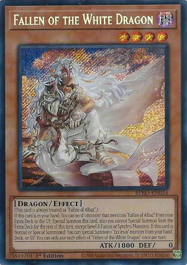 Fallen Of The White Dragon [Bpro-En024] Secret Rare 1