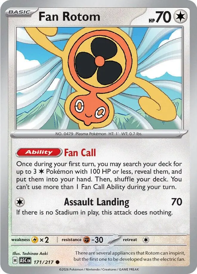 Fan Rotom (171/217) [Mega Evolution: Ascended Heroes] 1