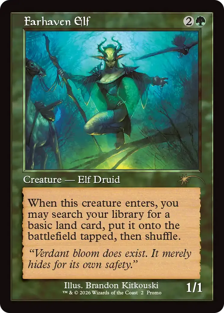 Farhaven Elf (Retro Frame) [Wizards Play Network 2026] 1
