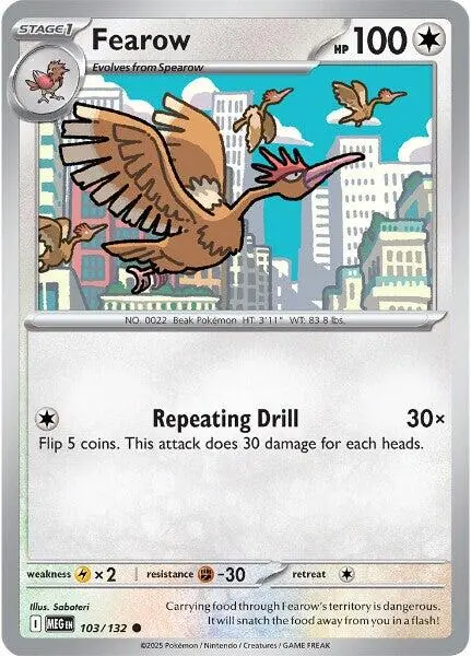 Fearow (103/132) [Mega Evolution: Base Set] 1