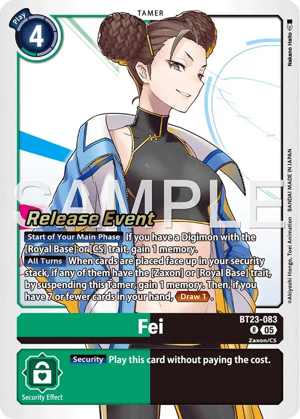 Fei [Bt23-083] [Hackers' Slumber Release Event Cards] 1