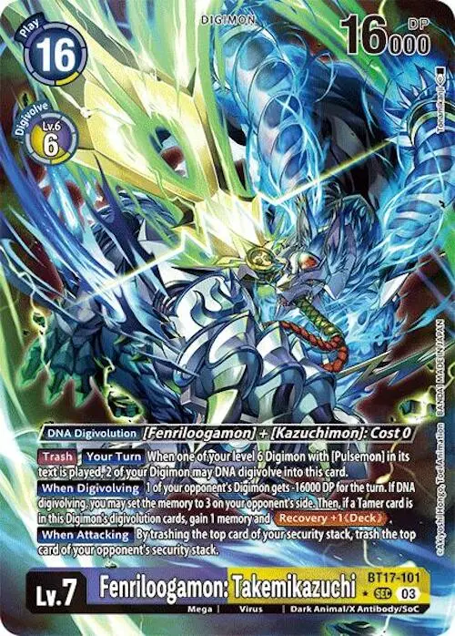 Fenriloogamon: Takemikazuchi [Bt17-101] (Alternate Art) [Secret Crisis] 1