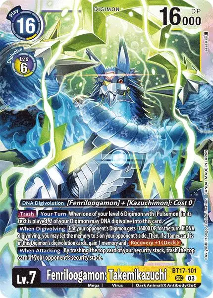 Fenriloogamon: Takemikazuchi [Bt17-101] [Secret Crisis] 1