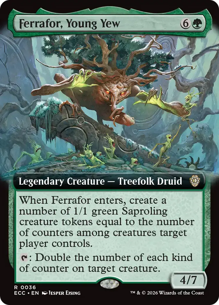 Ferrafor, Young Yew (Extended Art) [Lorwyn Eclipsed Commander] 1